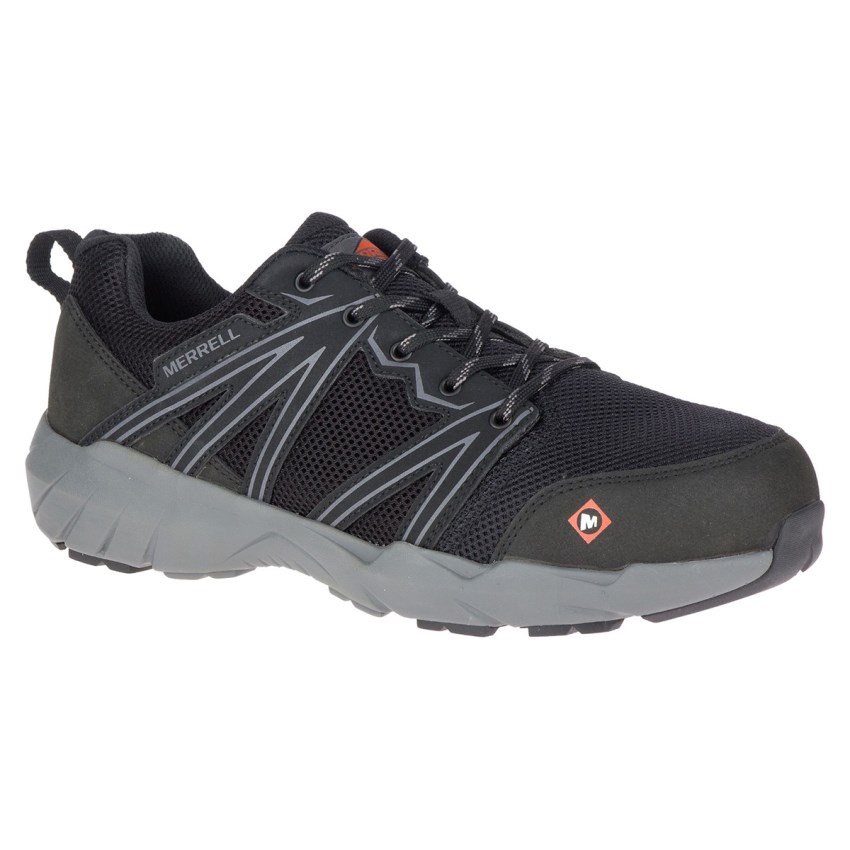 Chaussure de Securite Merrell Fullbench Superlite Alloy Toe Noir Homme | W.X.JBVB